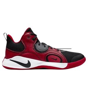 Nike Fly By Mid 2 Black Gym Red 2020 Basketball Men's Size 8